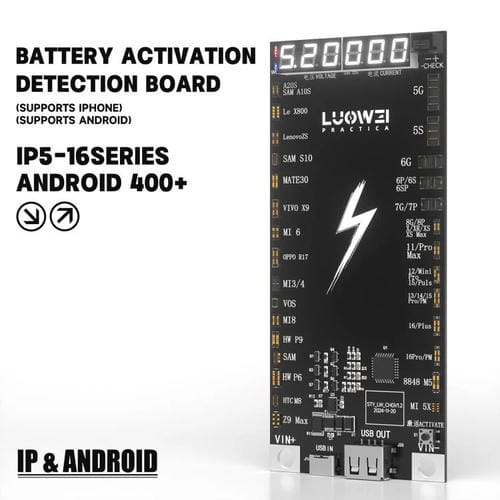 Rapid Battery Charging Activation Plate Luowei LW-B03 Apple iPhone and Android