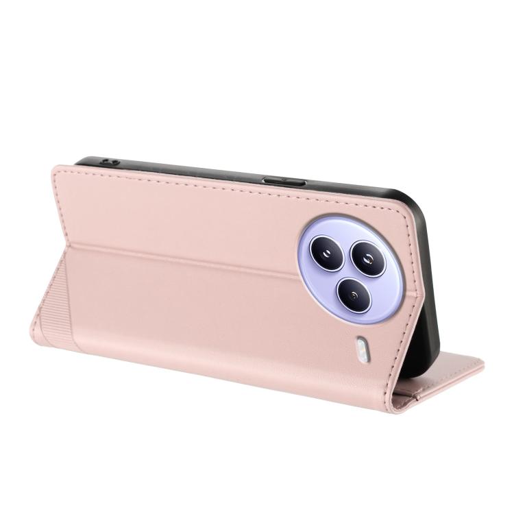 Funda de cuero retro con relieve para Xiaomi Civi 5 Pro (rosa)