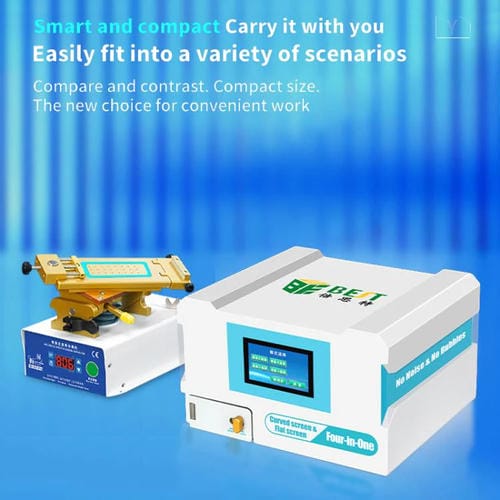 Máquina Laminadora y Antiespumante Inteligente Best B-528 4 en 1 de 7 Polegadas com Bomba de Vácuo Integrada (Tomada UE)