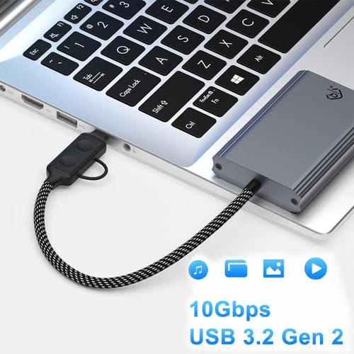 Lector de Tarjetas Tipo C USB a Cfexpress Tipo B (Gris)
