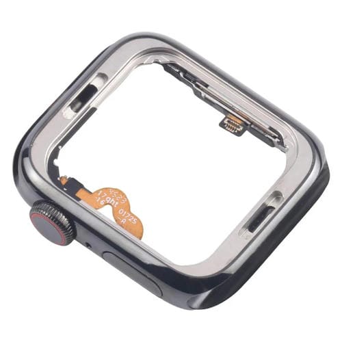Marco Central de Acero Grafito Apple Watch Series 5 40mm LTE con Placa de Bisel, Eje Giratorio de Corona y Cable Flex