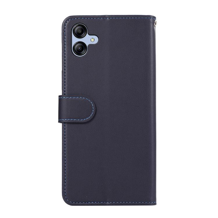 Funda de cuero ABEEL con textura delicada y RFID para Samsung Galaxy A07 5G (azul)