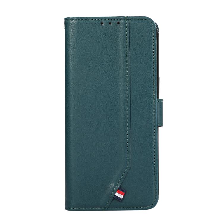 Funda de cuero ABEEL con textura delicada y RFID para Samsung Galaxy A07 5G (verde)