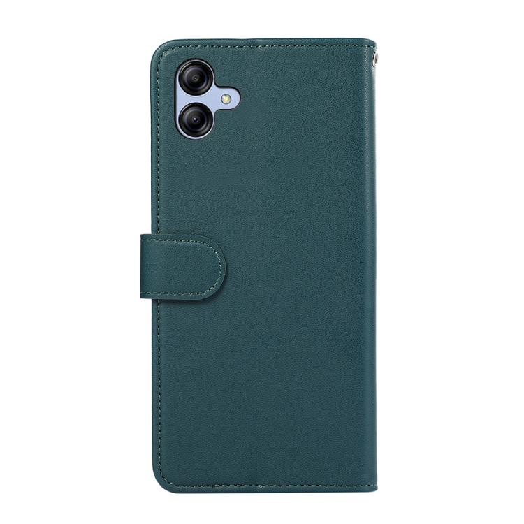 Funda de cuero ABEEL con textura delicada y RFID para Samsung Galaxy A07 5G (verde)