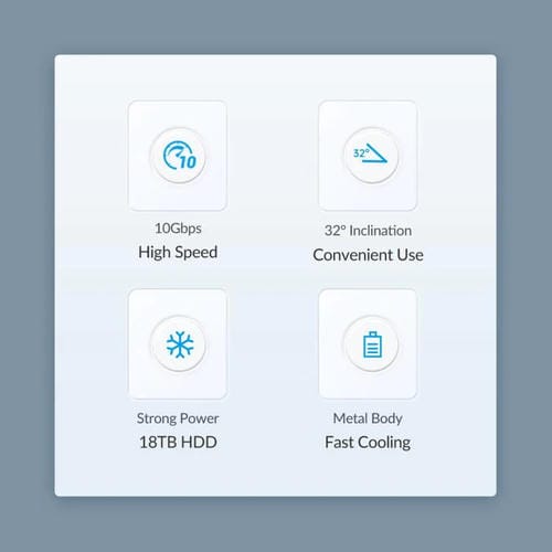 Concentrador de Acoplamiento Orico M3U7-G2 7 en 1 Tipo-C a USB 3.2 (Plateado)