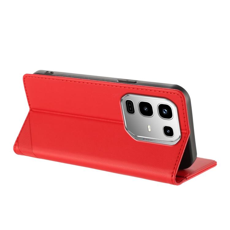 Funda de cuero retro con relieve para Infinix Note 50 Pro 4G (rojo)