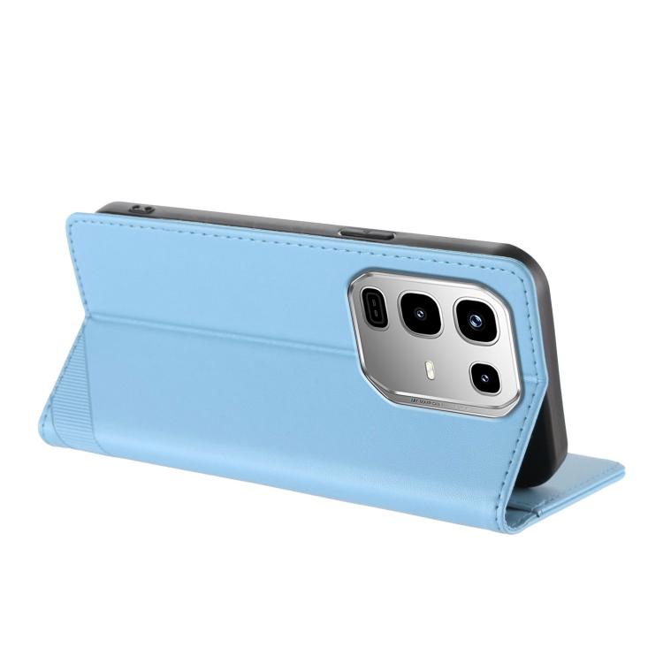 Funda de cuero retro con relieve para Infinix Note 50 Pro 4G (azul claro)