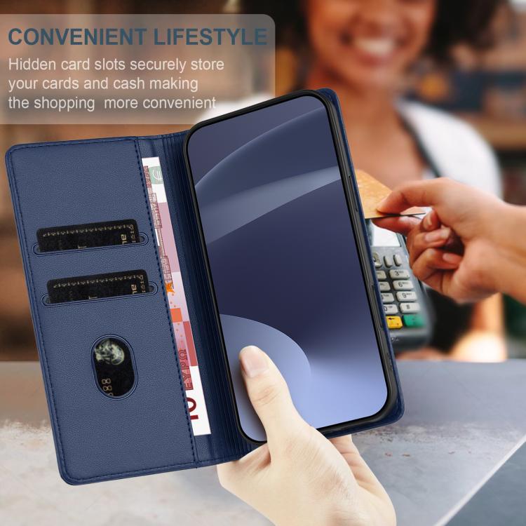 Funda de cuero retro con relieve para Infinix Smart 10 Plus 4G (azul oscuro)