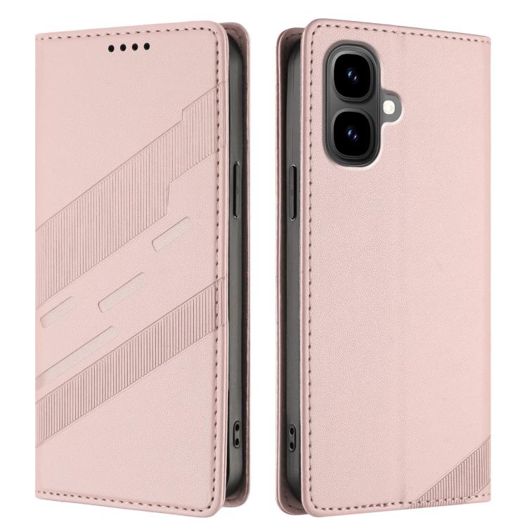 Funda de cuero retro con relieve para Infinix Smart 10 4G (rosa)