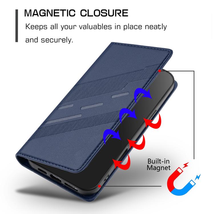 Funda de cuero retro con relieve para Infinix Smart 10 4G (azul oscuro)