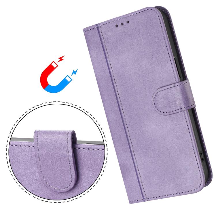 Funda de cuero retro con hebilla de empalme para Xiaomi 15S Pro 5G (morado)