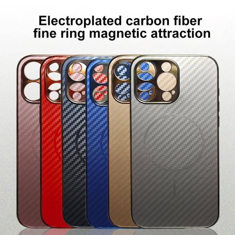 Funda de fibra de carbono con recubrimiento MagSafe para iPhone 16e (negra)