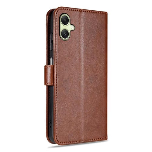 Funda de piel de oveja AZNS con tapa para Samsung Galaxy A07 4G (marrón)