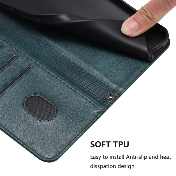 Funda de cuero retro con hebilla para Huawei Nova 14 Ultra (verde oscuro)