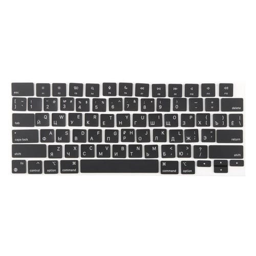 Small Input Keys Apple MacBook A2442, A2485, A2779, A2780, A2991, A2992, and A2918 (USA Version) Russian Language