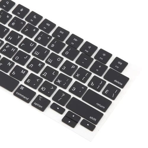Small Input Keys Apple MacBook A2442, A2485, A2779, A2780, A2991, A2992, and A2918 (USA Version) Russian Language