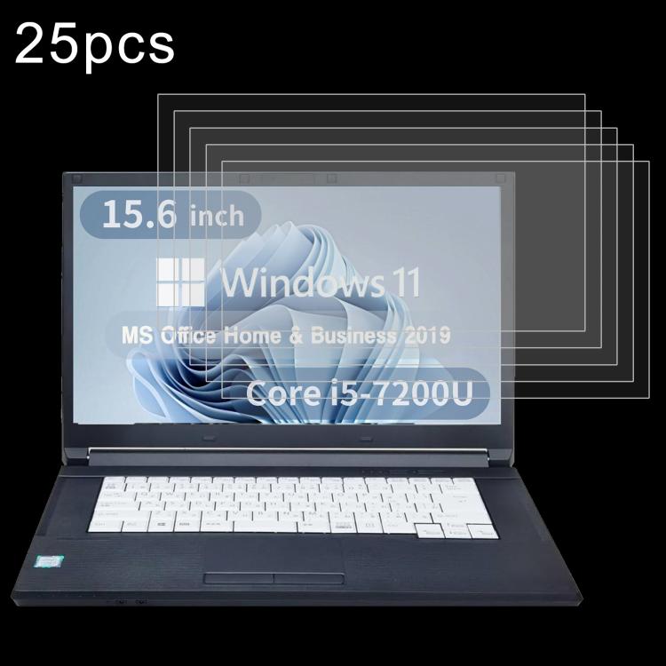 Película de vidrio templado Fujitsu LIFEBOOK A577 15.6 protección pantalla 9H 0,3 mm 25 unidades