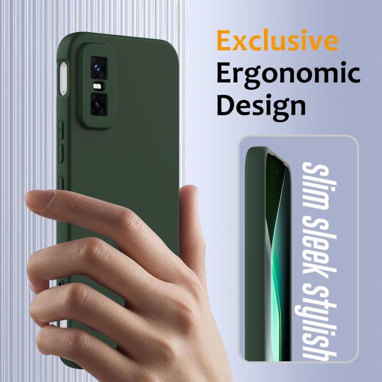 Funda de silicona Magsafe a prueba de golpes para Infinix GT 30 Pro (verde oscuro)