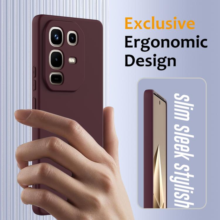 Funda de silicona Magsafe a prueba de golpes para Infinix Note 50 Pro+ (color ciruela)