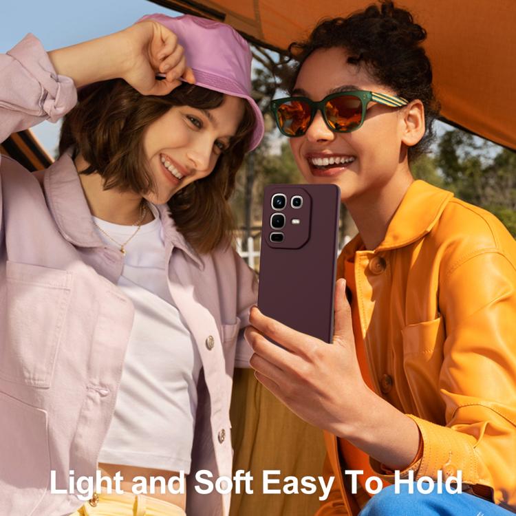 Funda de silicona Magsafe a prueba de golpes para Infinix Note 50 Pro+ (color ciruela)