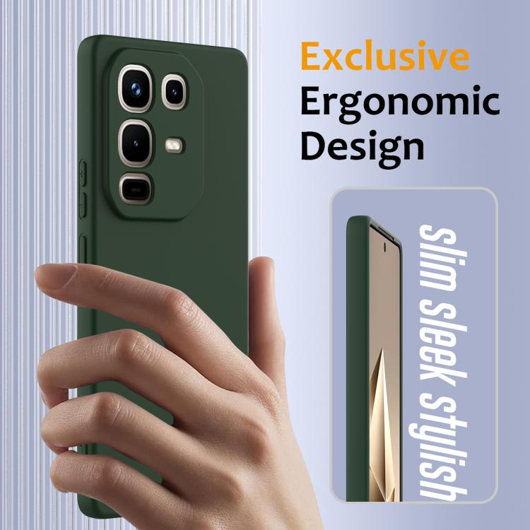 Funda de silicona Magsafe a prueba de golpes para Infinix Note 50 Pro+ (verde oscuro)
