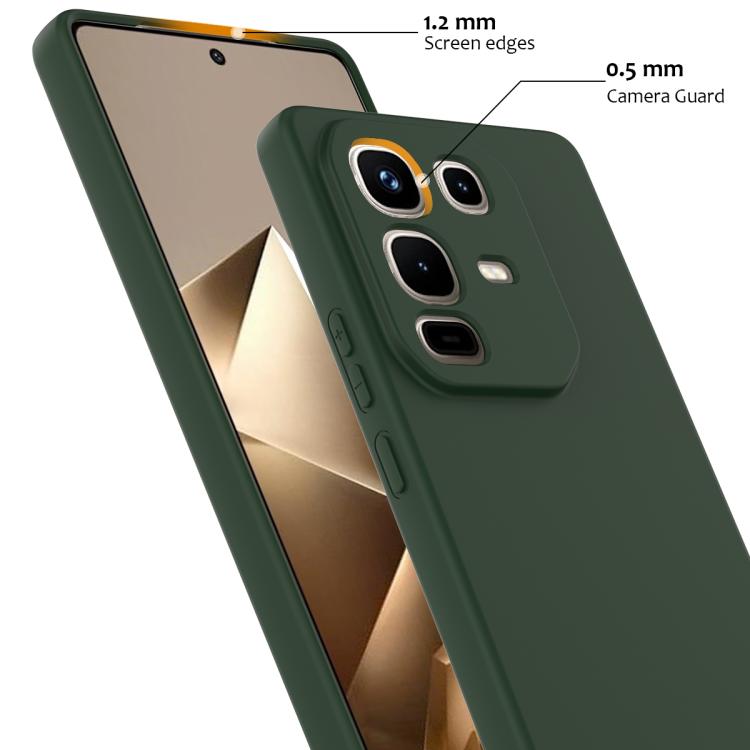 Funda de silicona Magsafe a prueba de golpes para Infinix Note 50 Pro+ (verde oscuro)