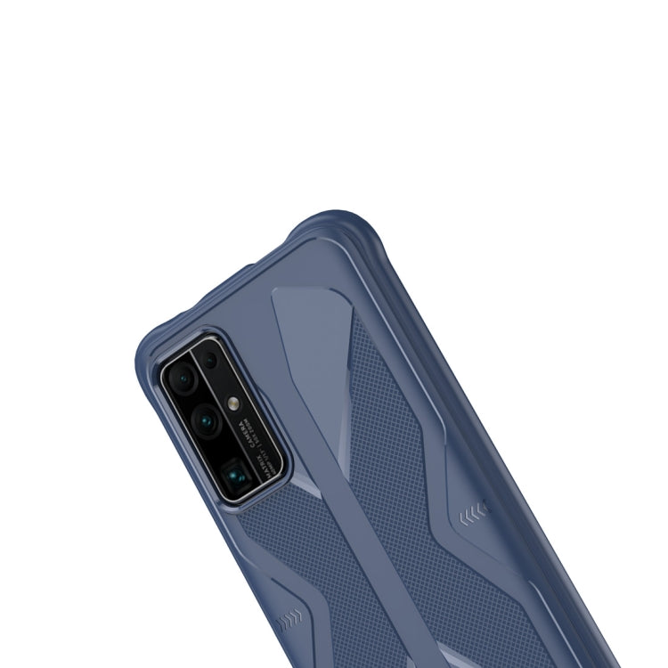 Para Huawei Honor X10 Butterfly Shadow Funda protectora de goma TPU a prueba de golpes (Azul)