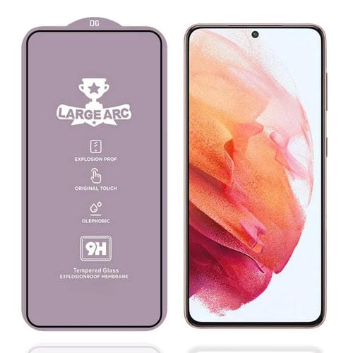 Película de vidrio templado de arco grande de aluminio de 0,4 mm de alto para Samsung Galaxy S21 5G 9H
