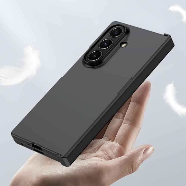 Funda de PC 3 en 1 con tacto suave para Samsung Galaxy Z Fold7 5G (negra)