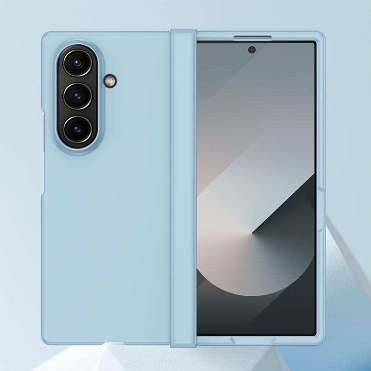 Funda de PC 3 en 1 con tacto suave para Samsung Galaxy Z Fold7 5G (naranja)
