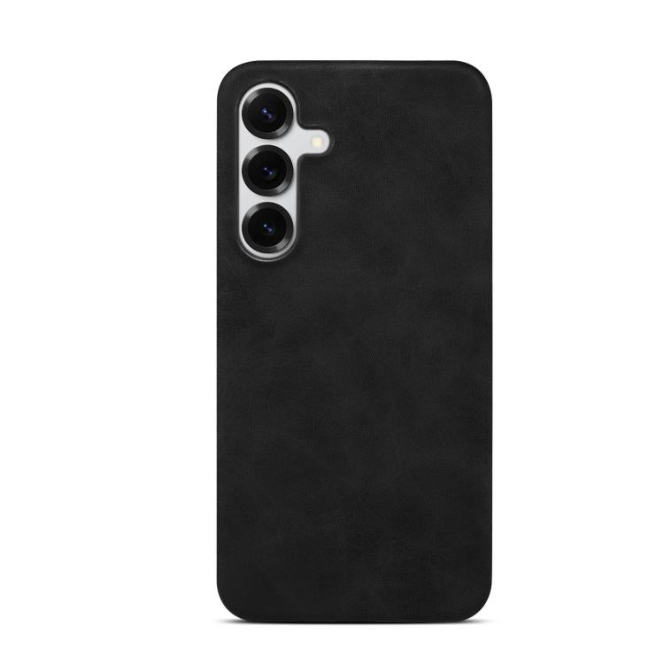 Funda MagSafe con textura retro para Samsung Galaxy S25+ 5G (negra)
