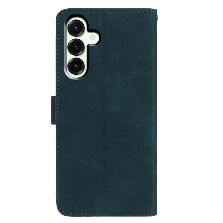 Funda de cuero con relieve y diseño de mariposas para Samsung Galaxy A17 5G (verde)