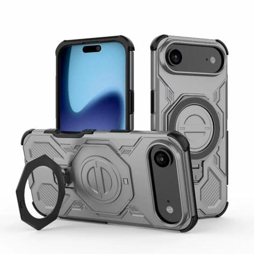 Funda magnética de TPU y PC MagSafe de color sólido para iPhone 17, Air J-20 (gris)