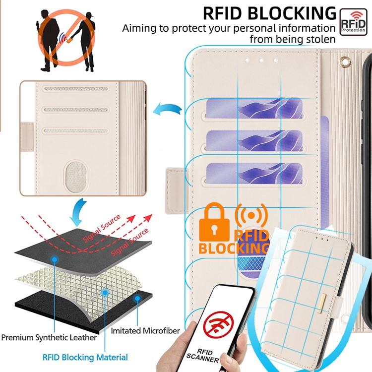 Funda de cuero con cadena cruzada para Samsung Galaxy Xcover 7 Pro 5G (blanca)