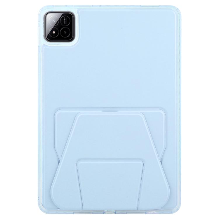 Funda plegable con soporte magnético y parte trasera de cuero acrílico para Xiaomi Pad 7/7 Pro (azul cielo)