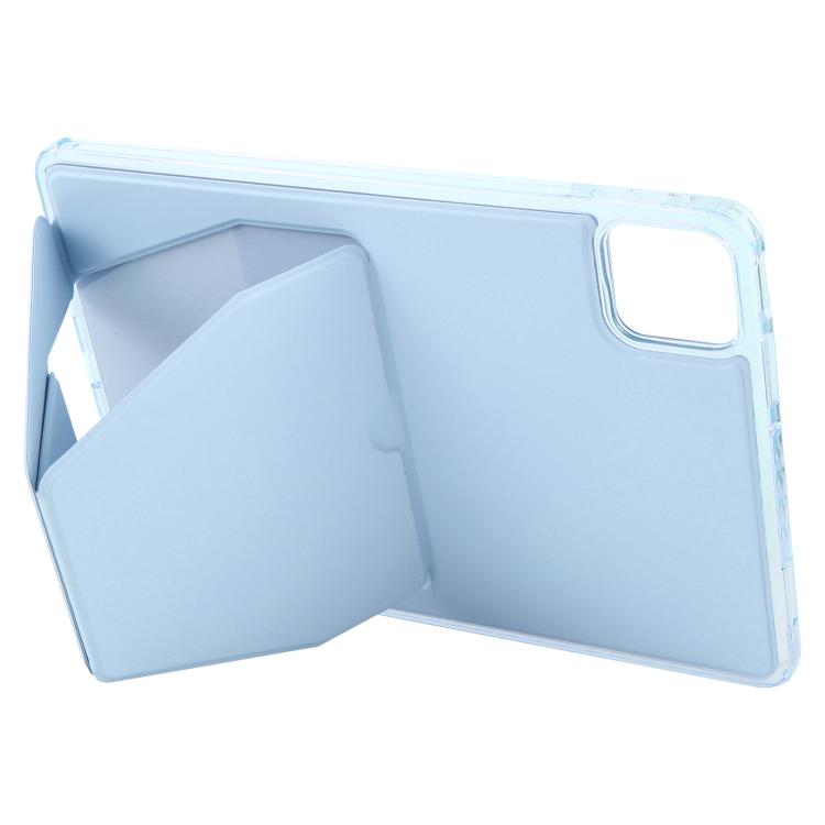 Funda plegable con soporte magnético y parte trasera de cuero acrílico para Xiaomi Pad 7/7 Pro (azul cielo)