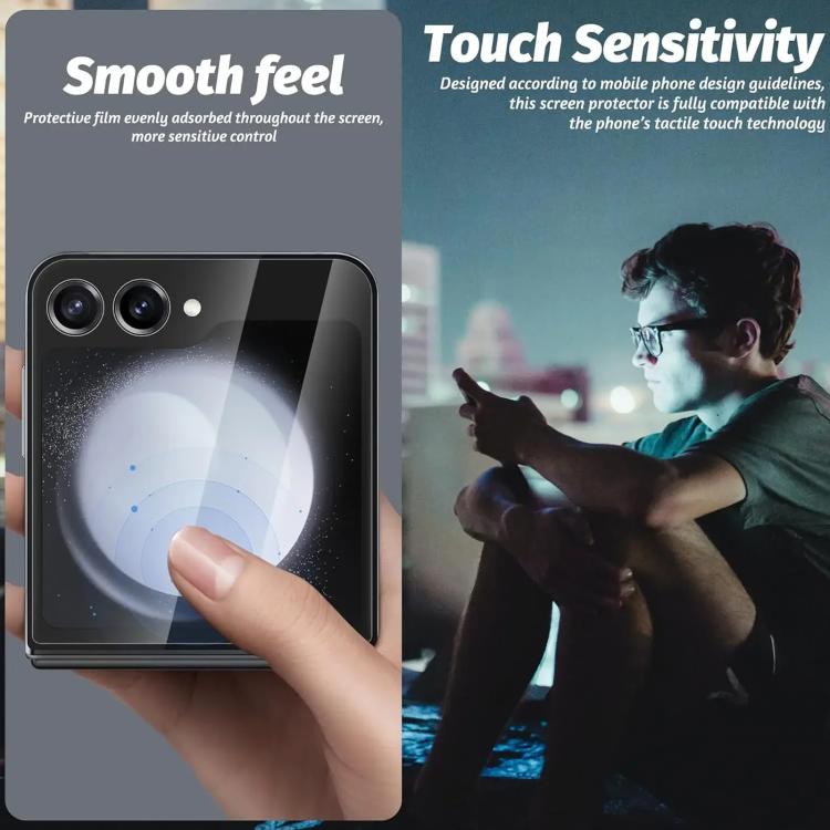 Protector de pantalla de aluminio transparente para Samsung Galaxy Z Flip7 5G