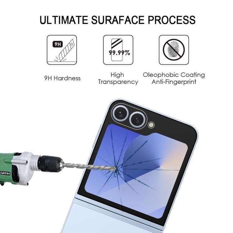 Protector de pantalla trasera HD de cobertura completa para Samsung Galaxy Z Flip7 5G, 25 unidades