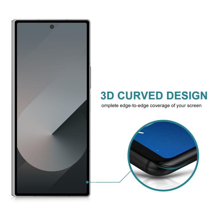 Película de vidrio templado de privacidad de 360 grados con cobertura total de seda para Samsung Galaxy Z Fold7 5G, 25 unidades