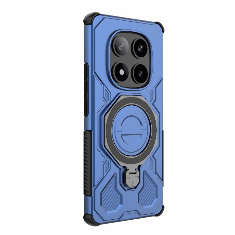 Funda magnética de TPU y PC MagSafe de color sólido para Redmi Note 14 Pro 5G J-20 (azul)