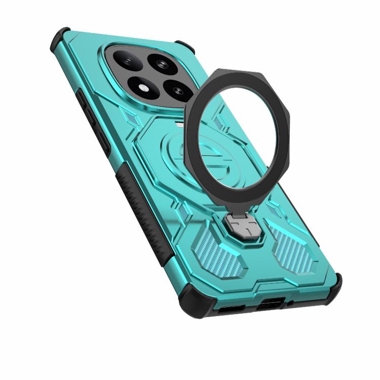 Funda magnética de TPU y PC MagSafe de color sólido para Redmi Note 14 Pro+ 5G Global J-20 (azul lago)