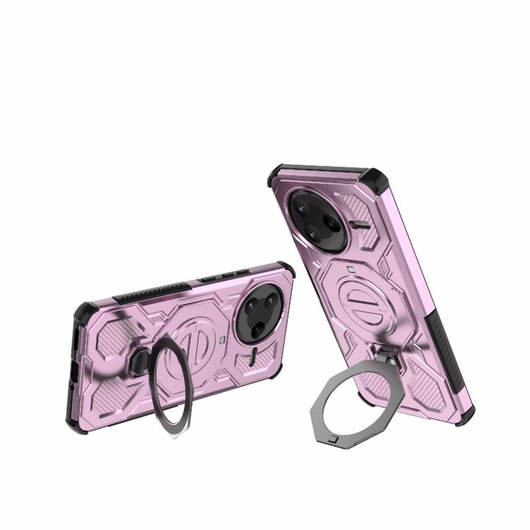 Funda magnética de TPU y PC MagSafe de color sólido para Redmi K80 J-20 (rosa)
