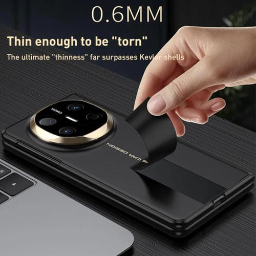 Funda plegable ultrafina con textura sedosa integrada GKK para Huawei Mate X6 (gris)