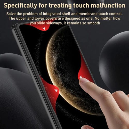 Funda plegable ultrafina con textura sedosa integrada GKK para Huawei Mate X6 (gris)