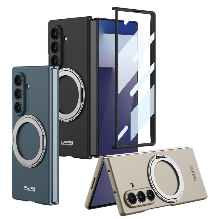 Funda magnética ultrafina con soporte giratorio para Samsung Galaxy Z Fold7 5G GKK (gris)