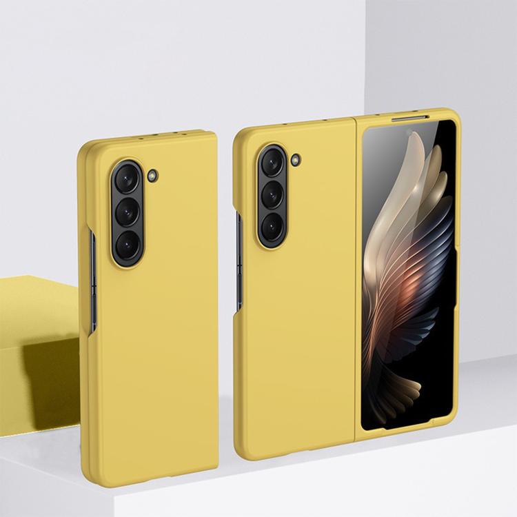Funda de PC ultrafina y resistente a los golpes Kalebol para Samsung Galaxy Z Fold5 (amarilla)