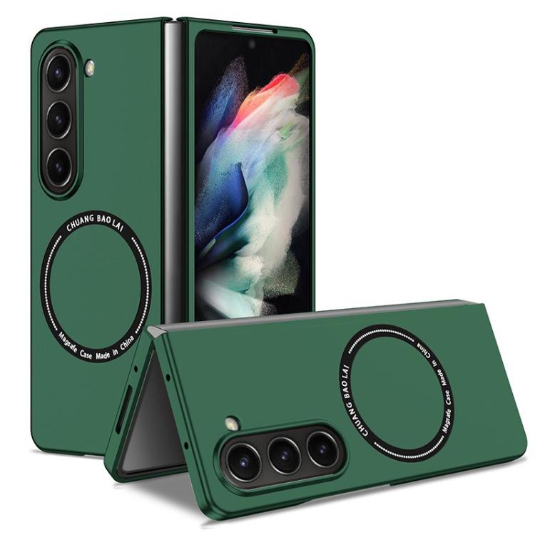 Funda de PC Kalebol MagSafe esmerilada a prueba de golpes para Samsung Galaxy Z Fold5 (verde)