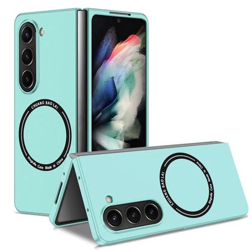 Funda de PC Kalebol MagSafe esmerilada a prueba de golpes para Samsung Galaxy Z Fold5 (azul cielo)