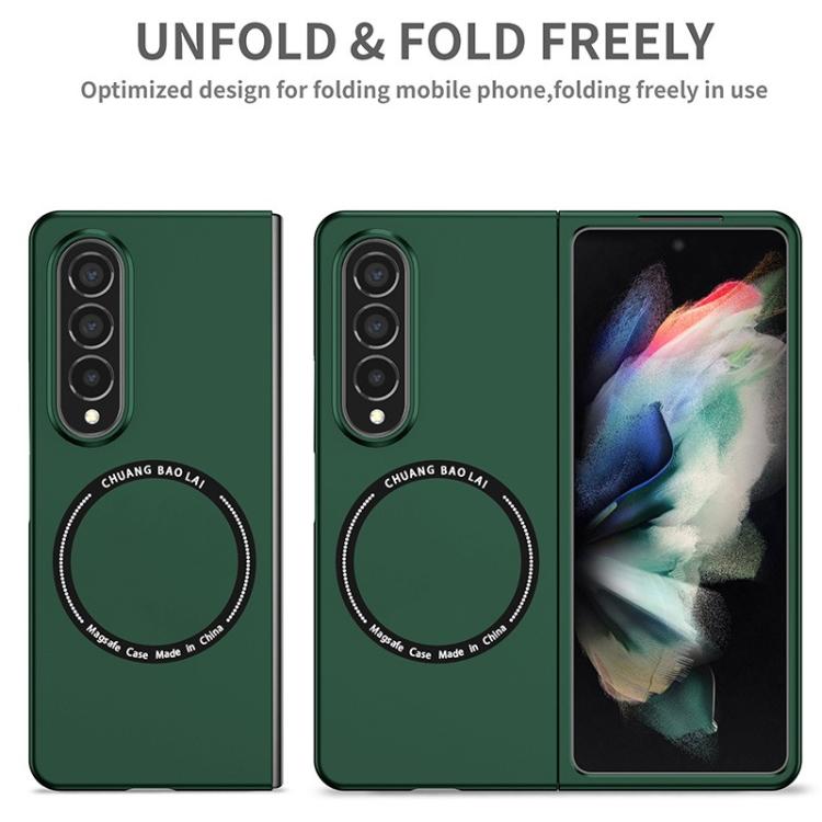Funda de PC Kalebol MagSafe esmerilada a prueba de golpes para Samsung Galaxy Z Fold5 (roja)