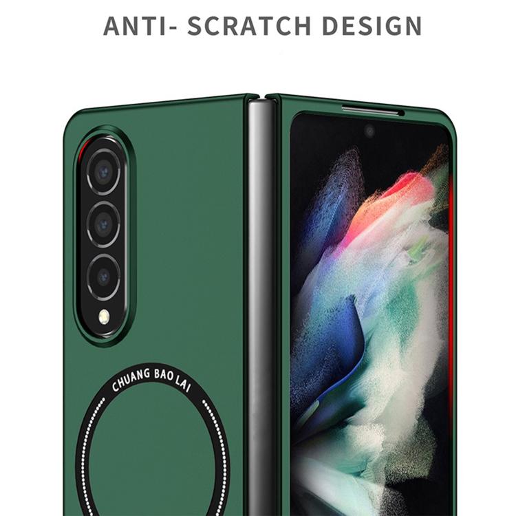 Funda de PC Kalebol MagSafe esmerilada a prueba de golpes para Samsung Galaxy Z Fold5 (negra)
